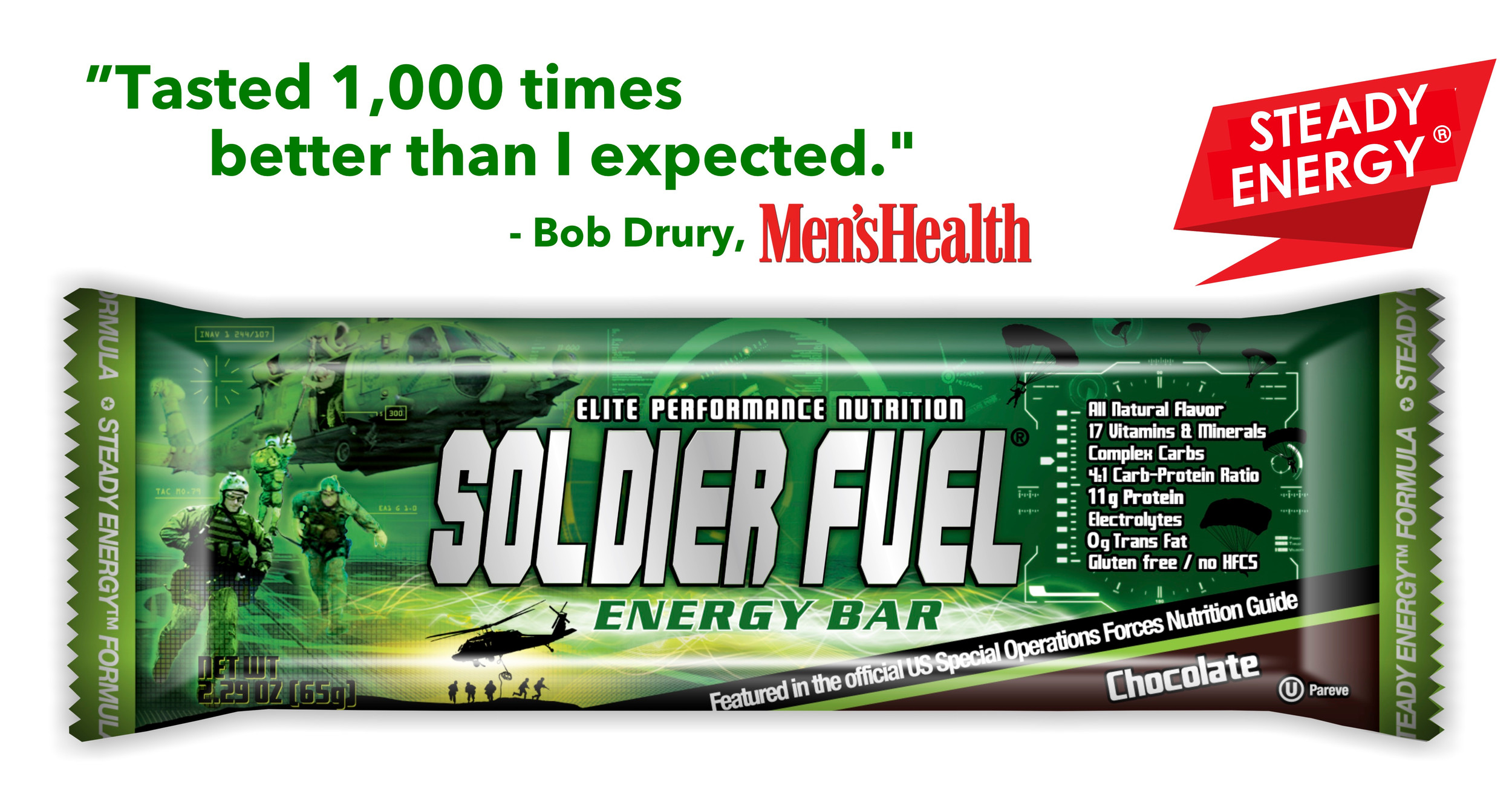 Soldier Fuel The Energy Bar for WarriorAthletes