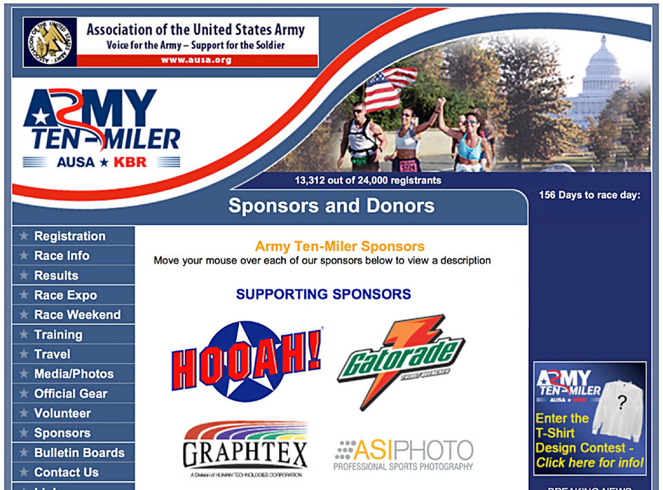 Dandrea Brothers LLC and HOOAH support the Army Ten Miler