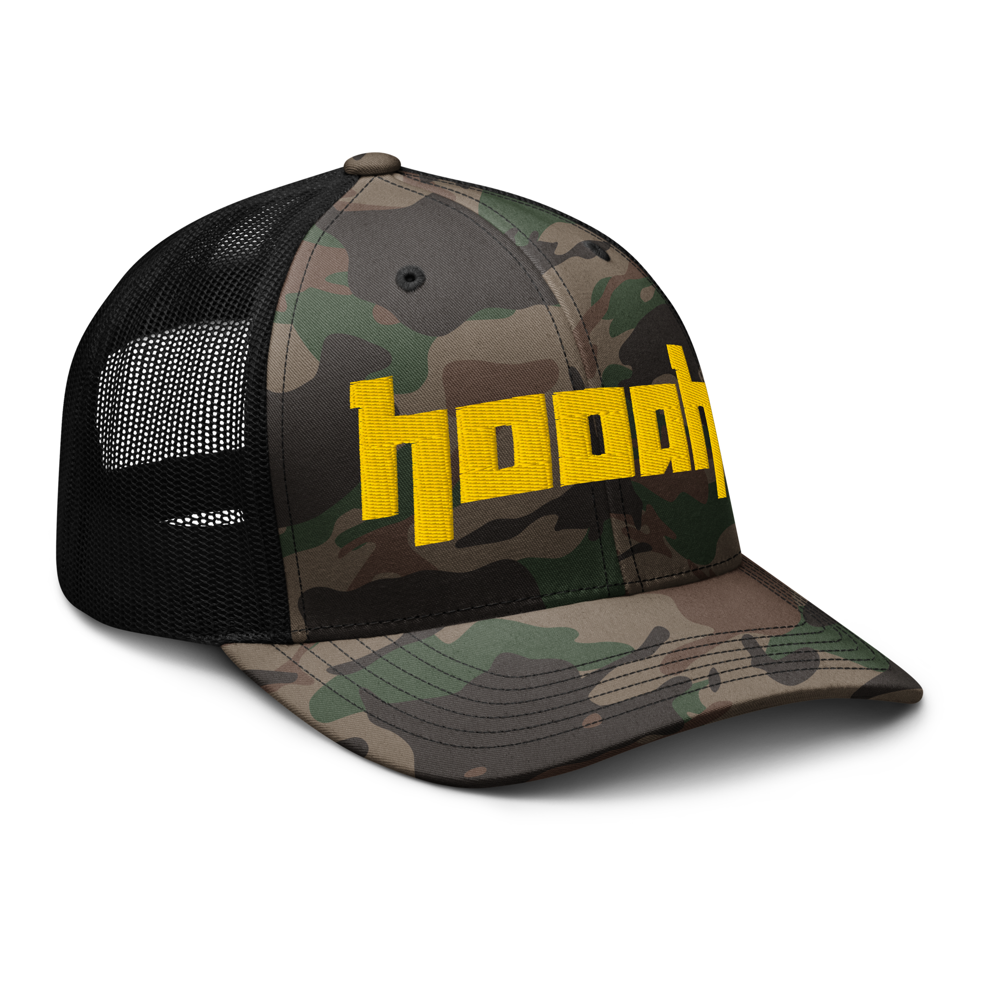 Camo trucker snapback