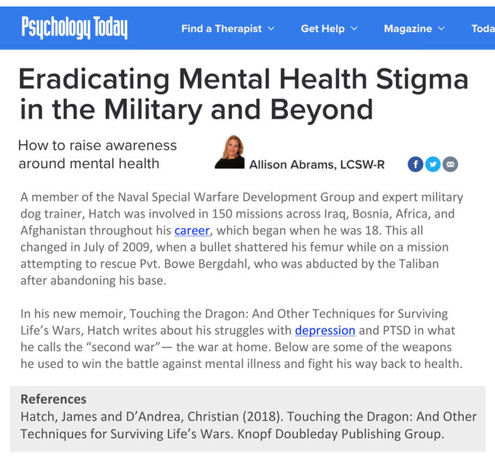 HOOAH eradicating mental health stigma