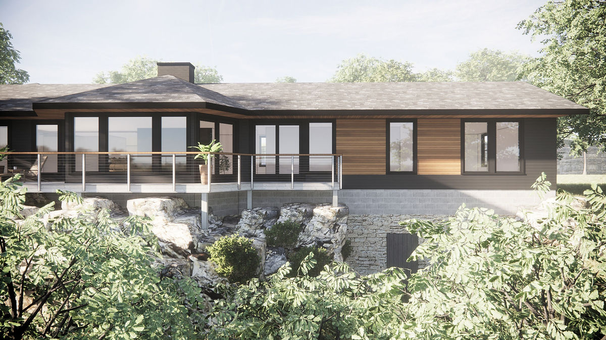 Cliff House Modern Ranch Remodel