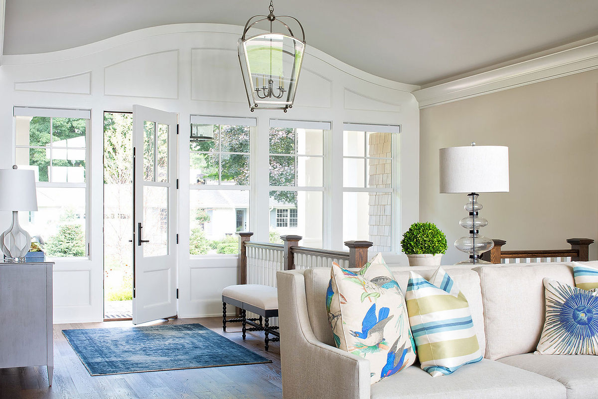 Shingled Lake Cottage Foyer