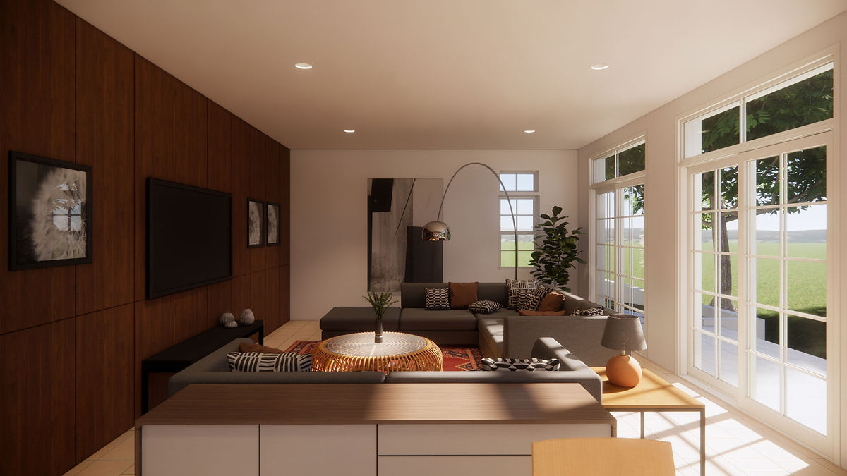Florida Equestrian Estate Family Room