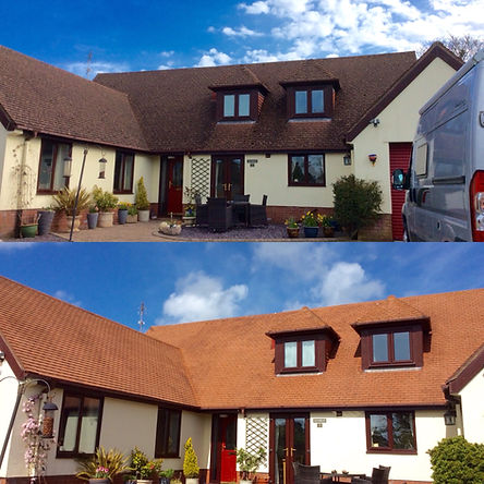 roof clean before and after