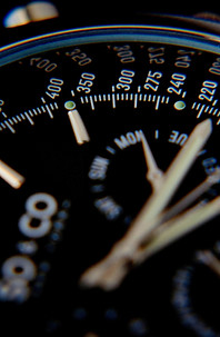 Close-Up Watch Dial