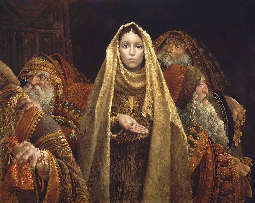 The Widows Mite - James Christensen