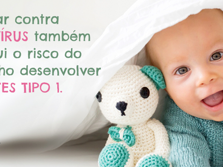Vacinar contra ROTAVÍRUS também diminui o risco do seu filho desenvolver DIABETES TIPO 1