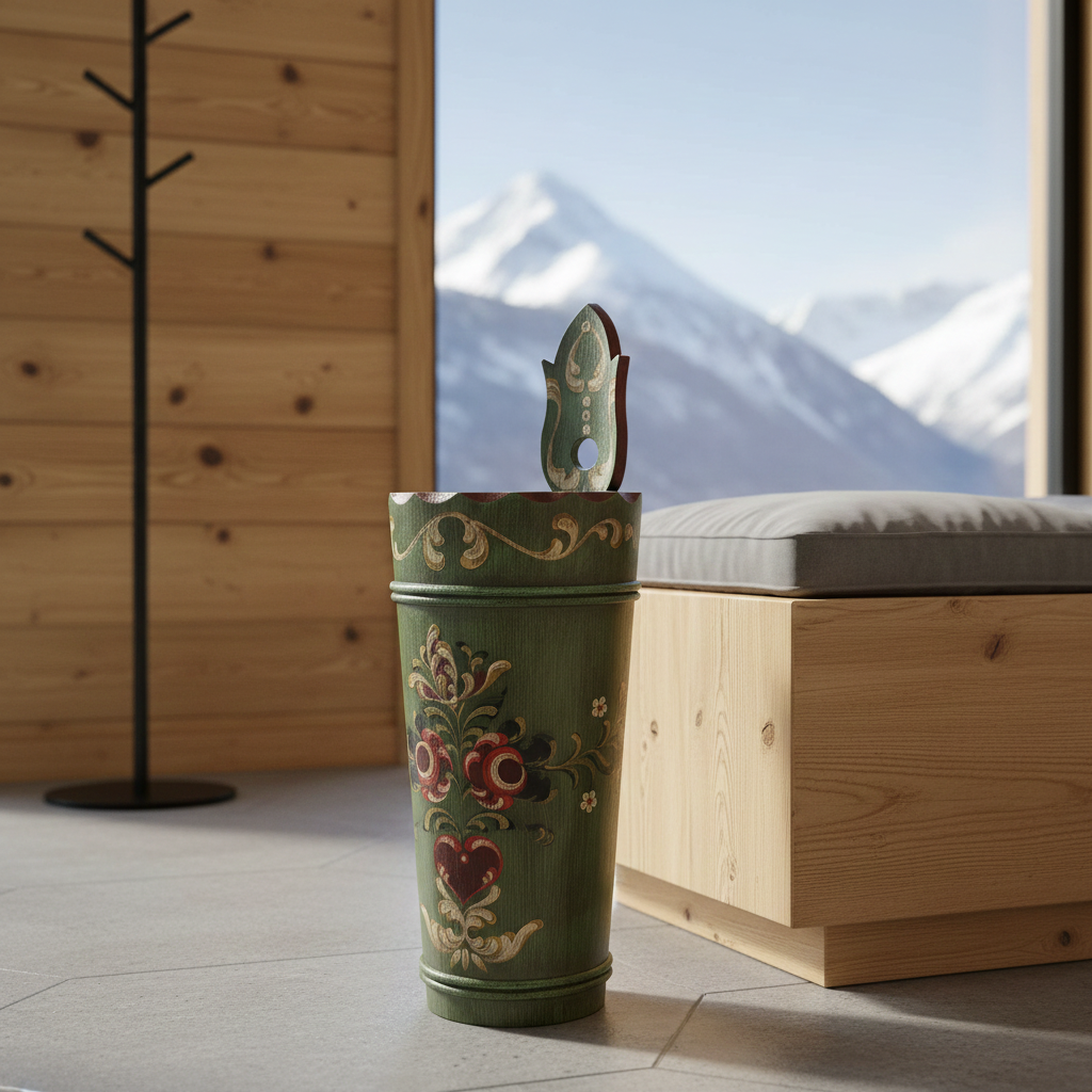 Schirmständer Holz | Voglauer 1800 grün