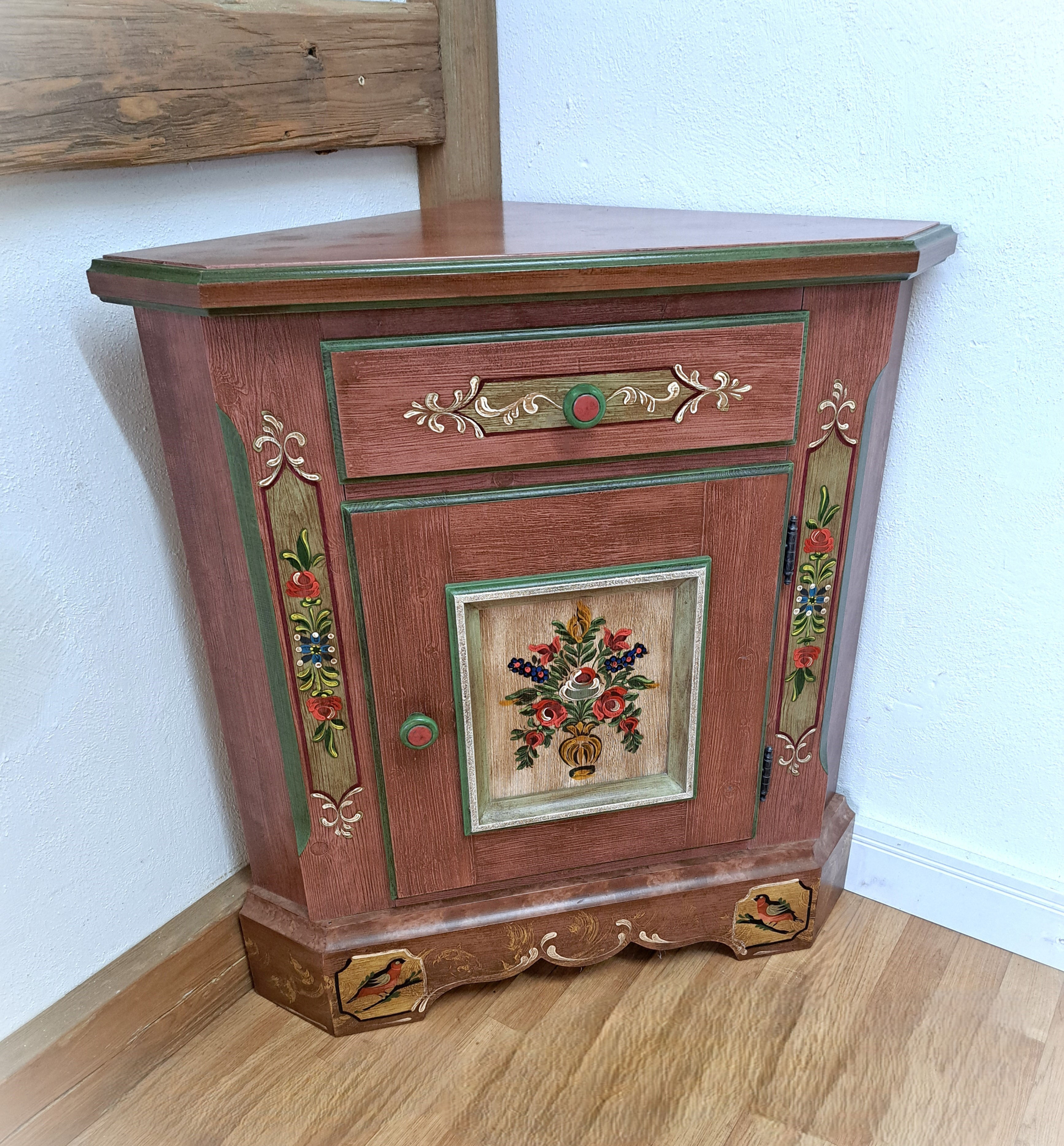 Eckschränkchen | Voglauer Anno 1800 rosa Eckkommode