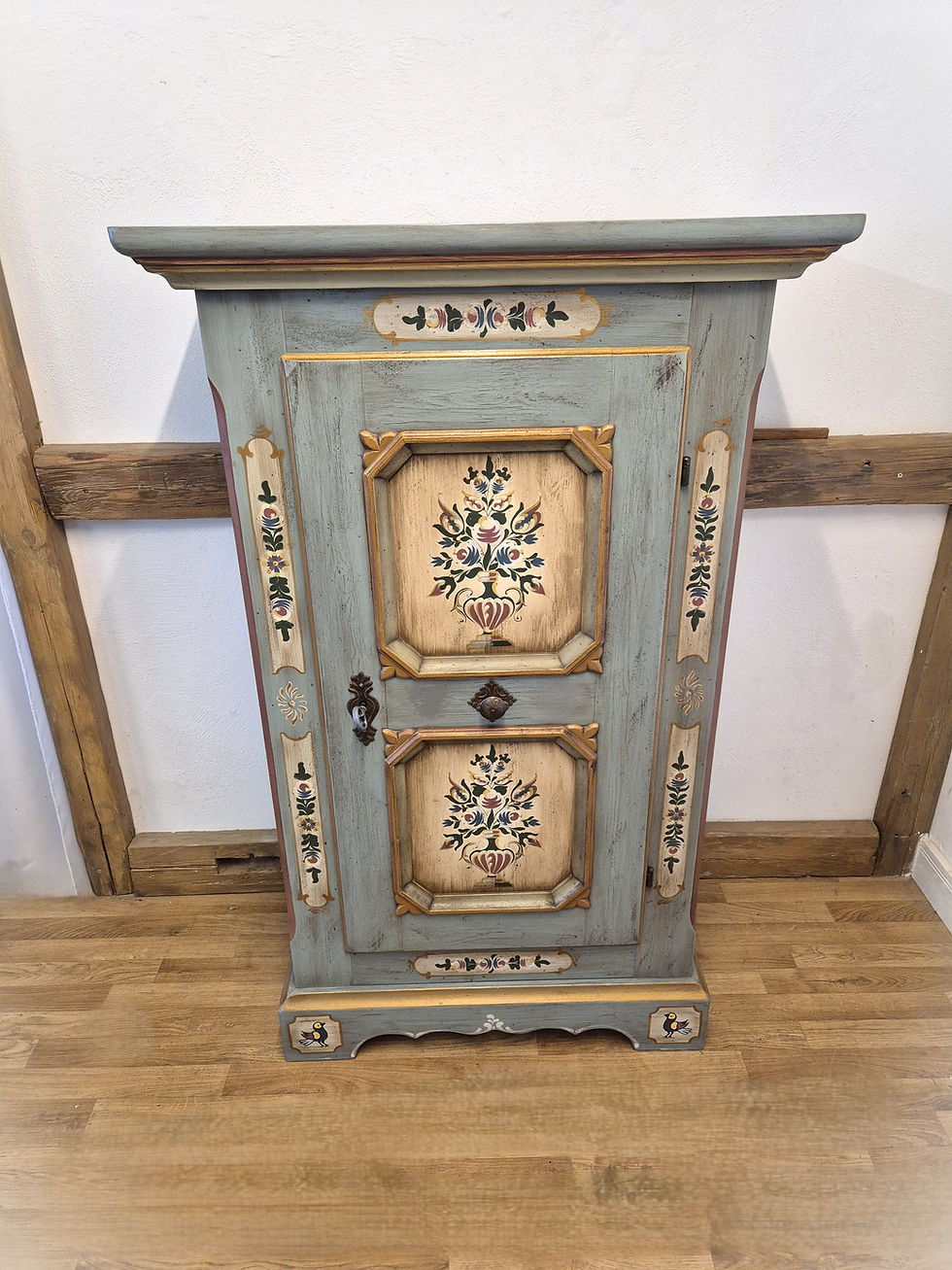 Miniaturbild: Bauernschrank | Voglauer Anno 1700 altblau 1 Tür Wäscheschrank