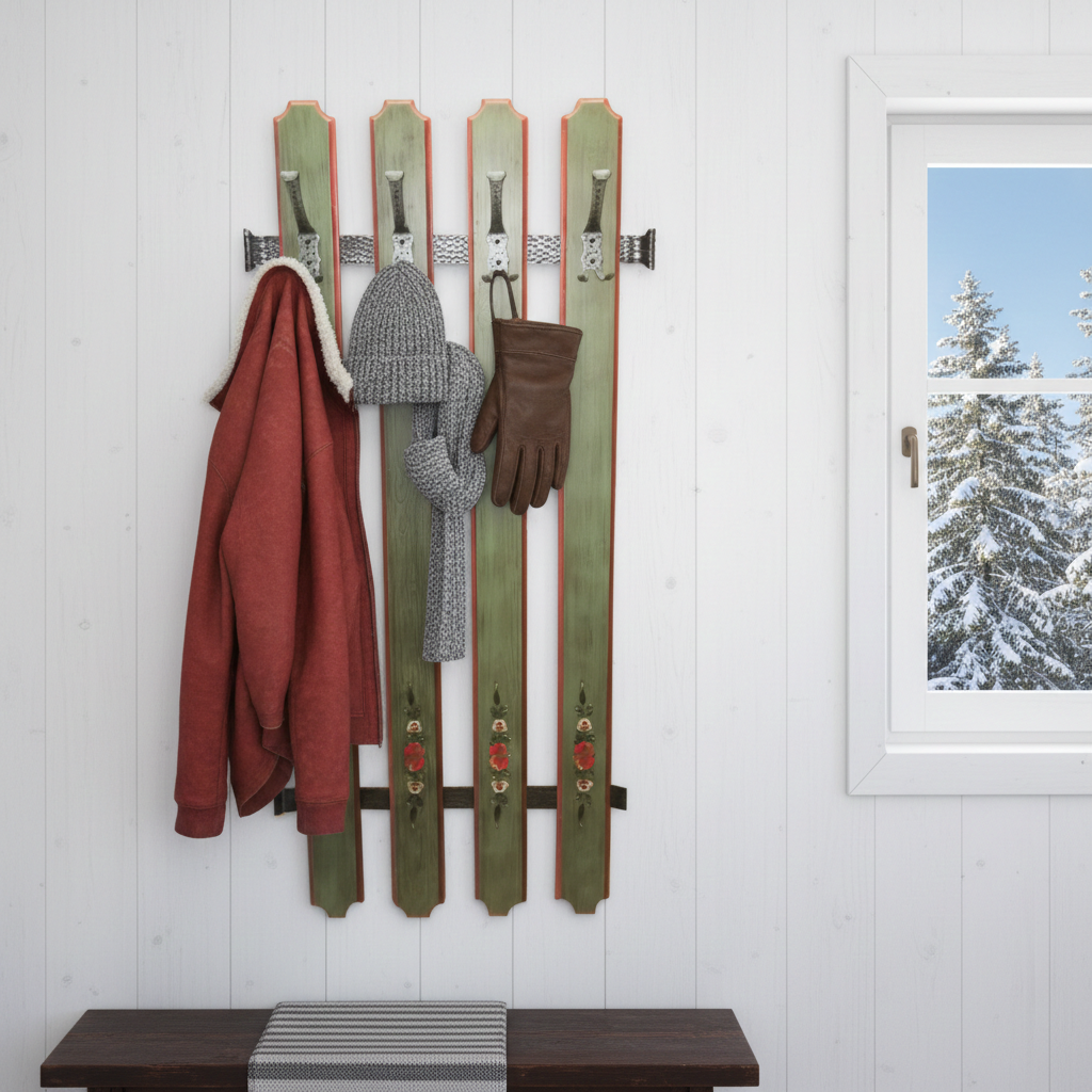 Garderobe Landhausstil | Voglauer 1800 grün 4 Haken