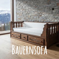 Sofa Landhausstil Holz Voglauer Anno 1700 braun antik