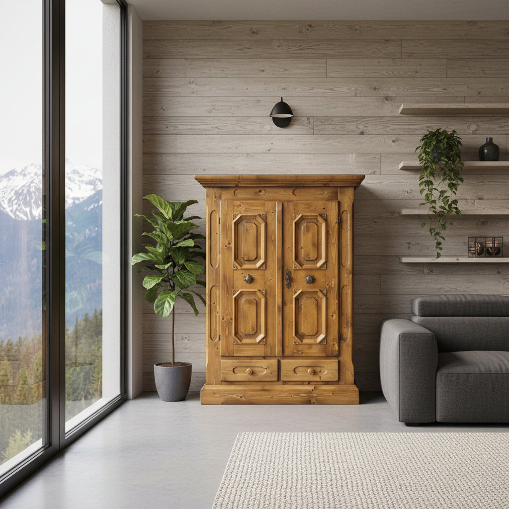 Bauernschrank | Voglauer  2 Türen 2 Schubladen Wäscheschrank