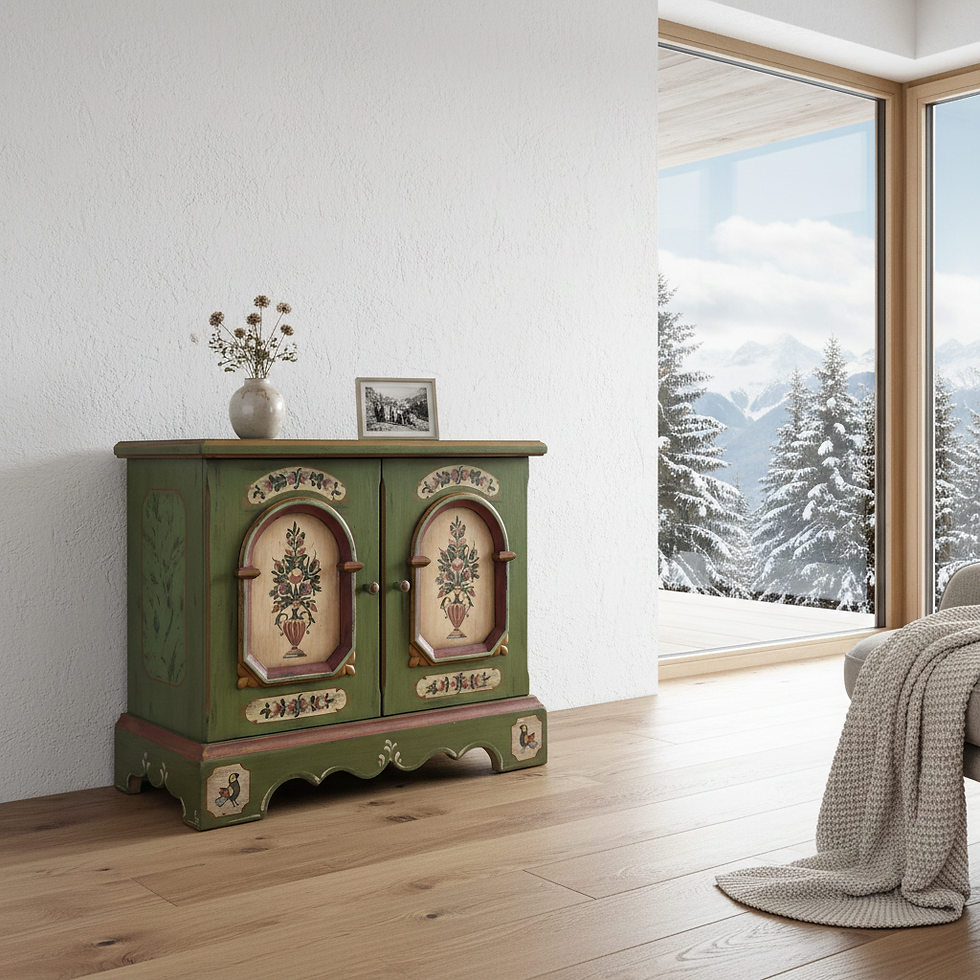 Bauernkommode | Voglauer 1700 grün 2 Türen