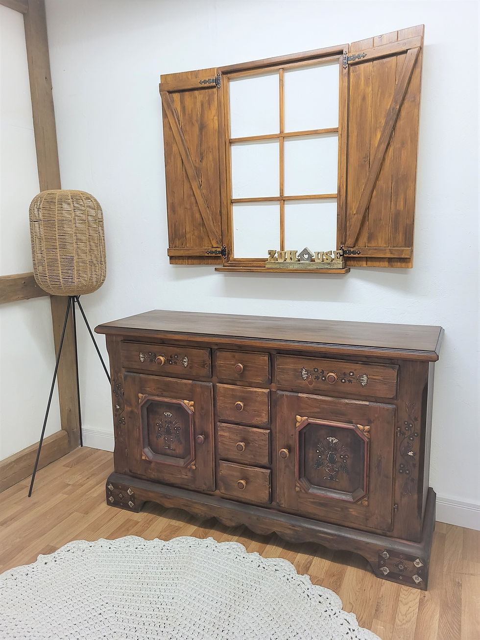 Miniaturbild: Bauernkommode | Voglauer 1700 braun 2 Türen 6 Schubladen