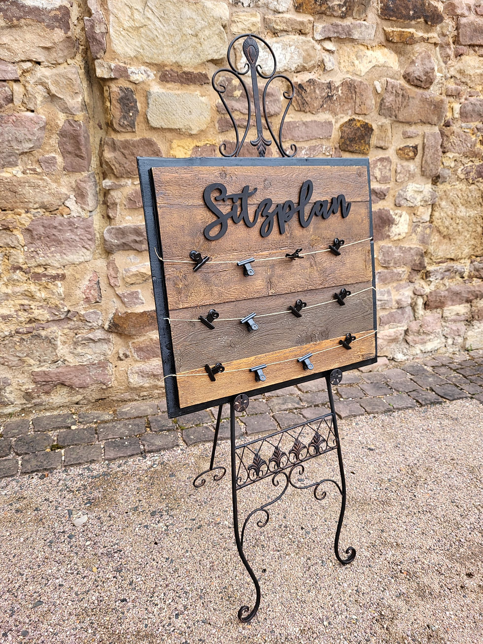 Willkommensschild Hochzeit | Sitzplan black