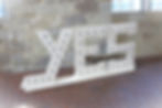 Hochzeitsdeko mieten | Buchstaben XXL