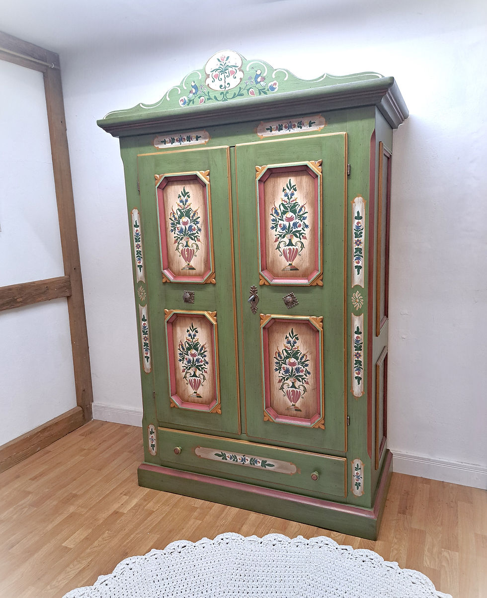 Miniaturbild: Bauernschrank | Voglauer Anno 1700 grün 2 Türen Schublade