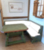 Voglauer Anno 1700 grün Eckbank L160xR220 Eckbankgruppe mit Jogltisch