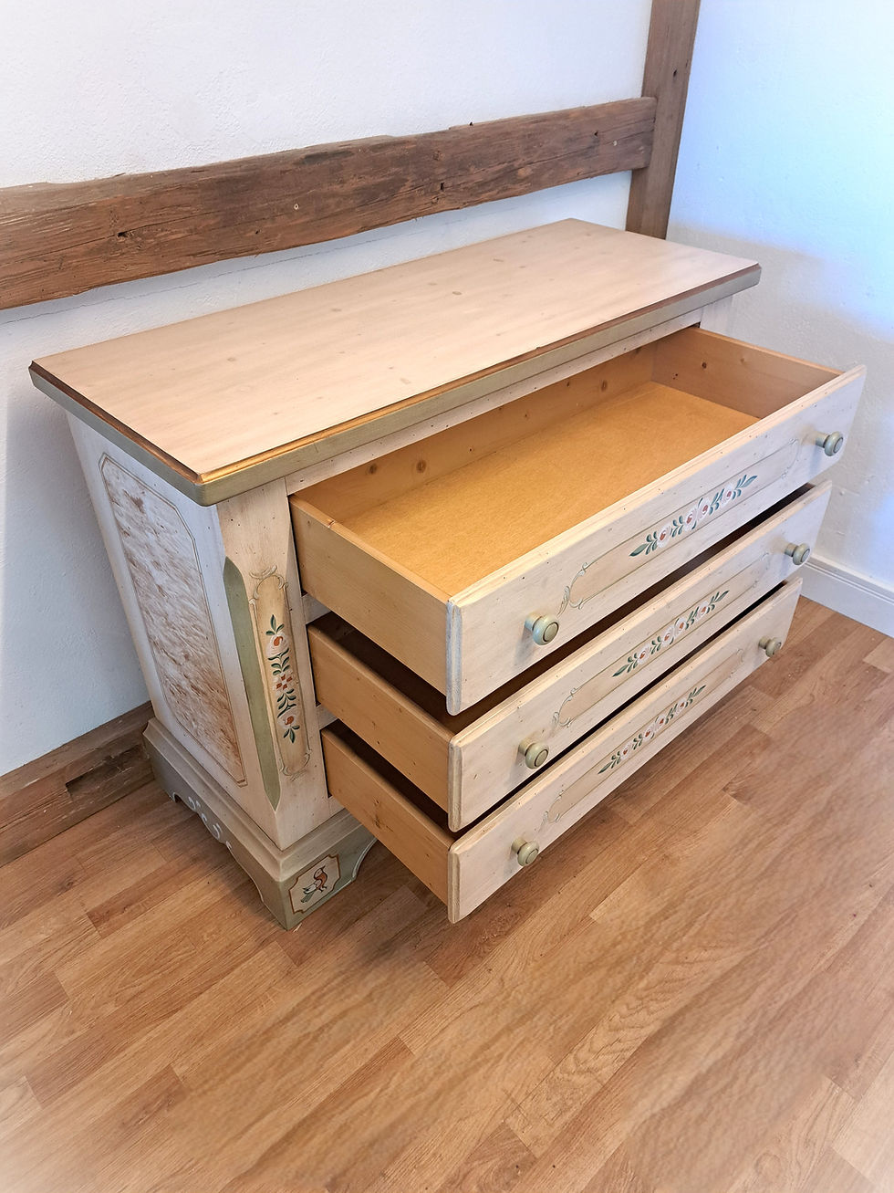 Miniaturbild: Bauernkommode | Voglauer 1700 weiß 3 Schubladen