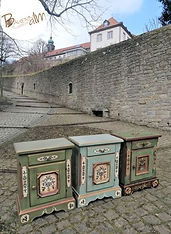 Voglauer Anno 1700 altgrün altblau 1800 Kommode Bauernkommode Landhauskommode Landhausmöbel Weichholzmöbel bemalt Highbord