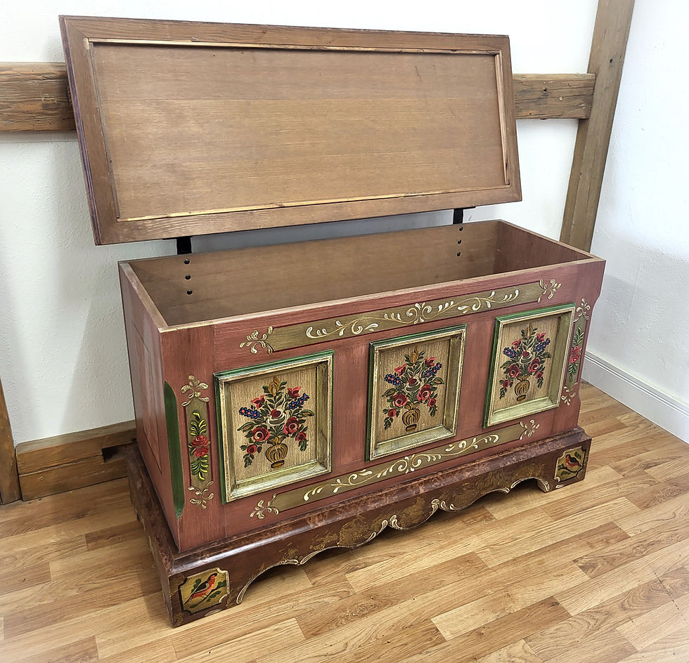 Miniaturbild: Bauerntruhe | Voglauer 1800 rosa innen leer