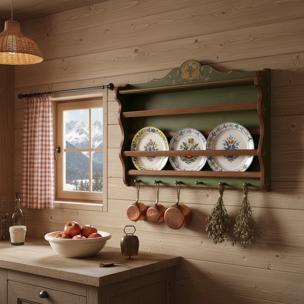 Tellerregal | Voglauer 1800 grün