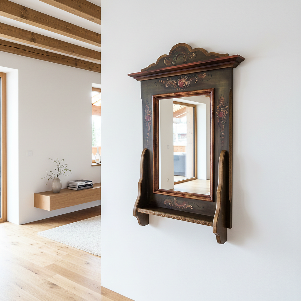 Spiegel antik | Voglauer Serie Abtenau grün gold