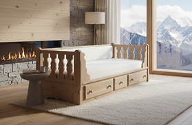 Sofa Landhaus Holz Voglauer Bauernsofa