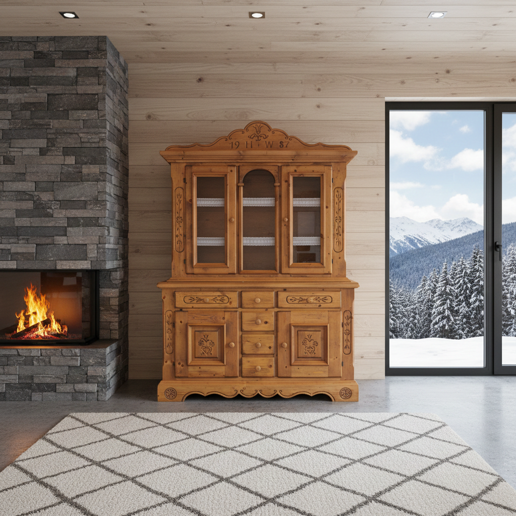 Buffetschrank | Voglauer 1600 Vitrine 2 Türen