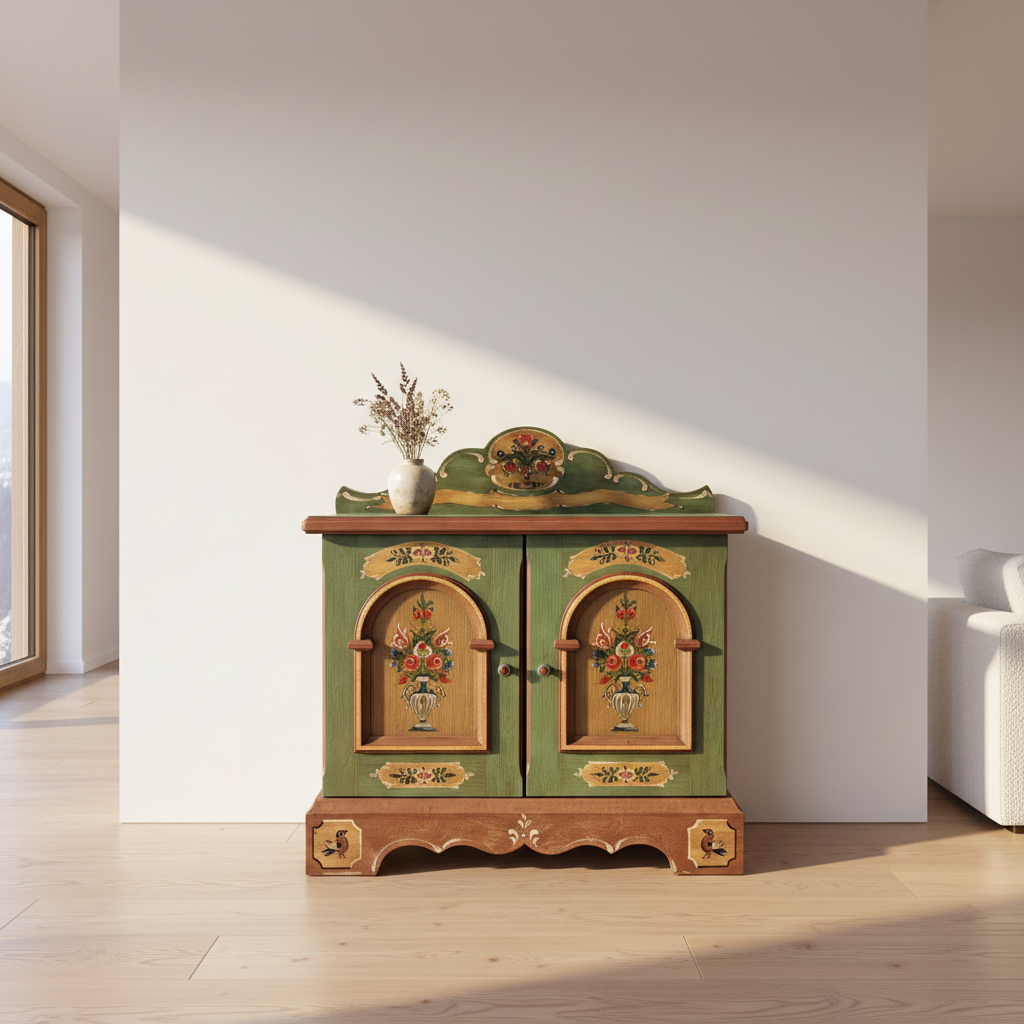 Bauernkommode | Voglauer 1800 grün 2 Türen
