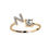 Thumbnail: Adjustable Initial Letter Ring Fashion Jewelry For Women