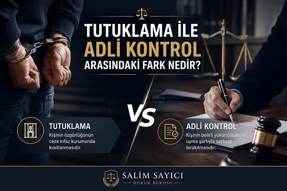 Tutuklama ile Adli Kontrol Arasındaki Fark Nedir?