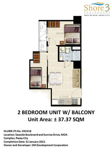 SMDC Shore 3 Residences Unit Type 2 Bedroom Unit w_ Balcony 37.37.jpeg