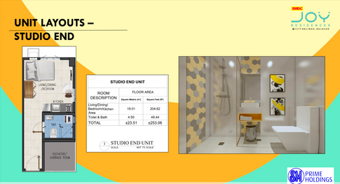 SMDC Joy Residences Unit Type Studio 23.51 sqm.png