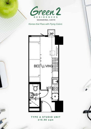 SMDC Green 2 Residences Unit Type Studio Type A.jpeg