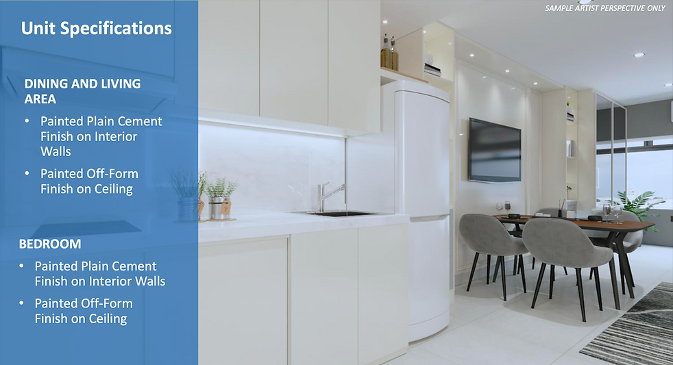 SMDC Ice Tower Residential Office Unit Specifications