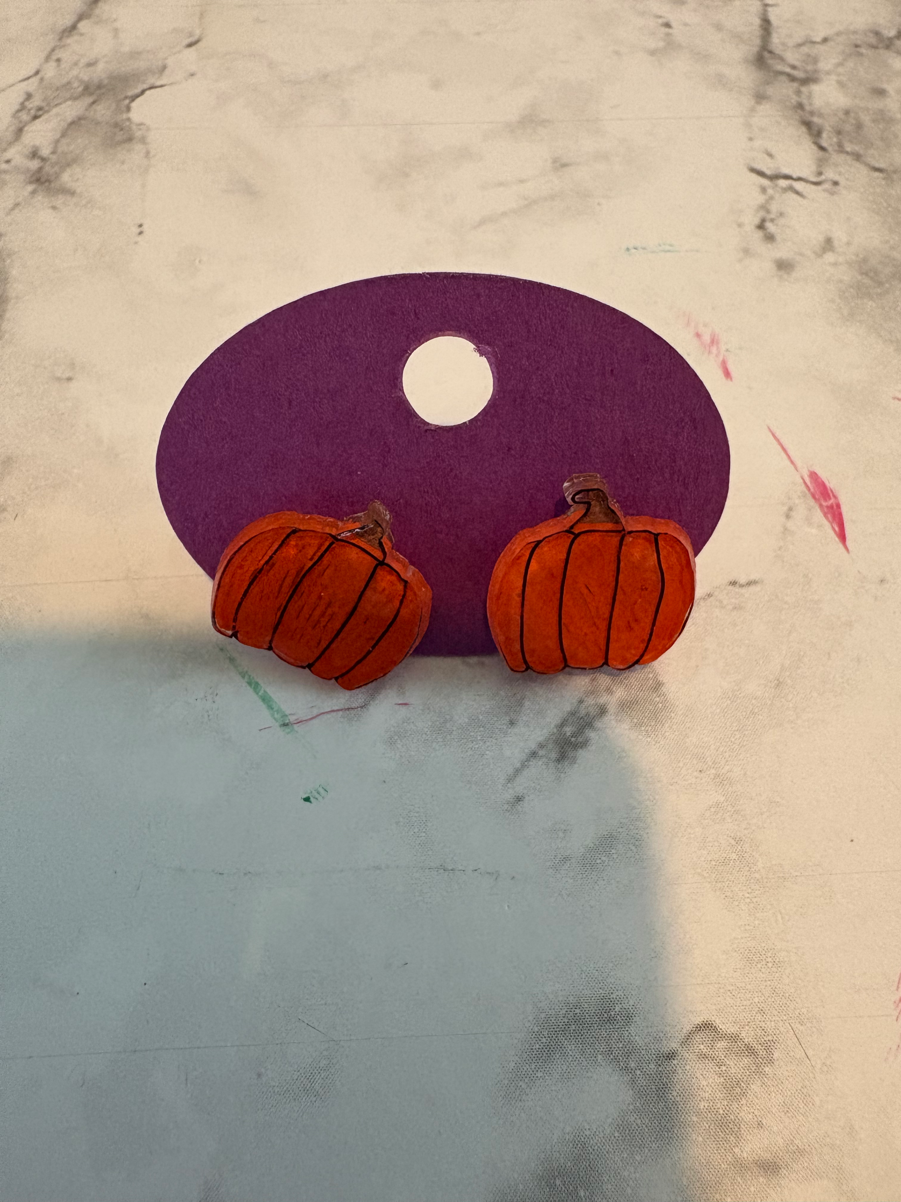 Pumpkin Earrings