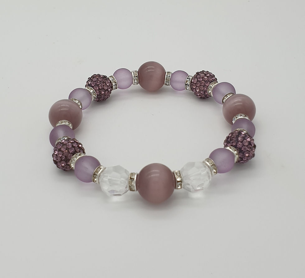 Thumbnail: Dusky Pink Bead Bracelet