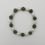 Thumbnail: Dark Green & Ivory Bead Bracelet