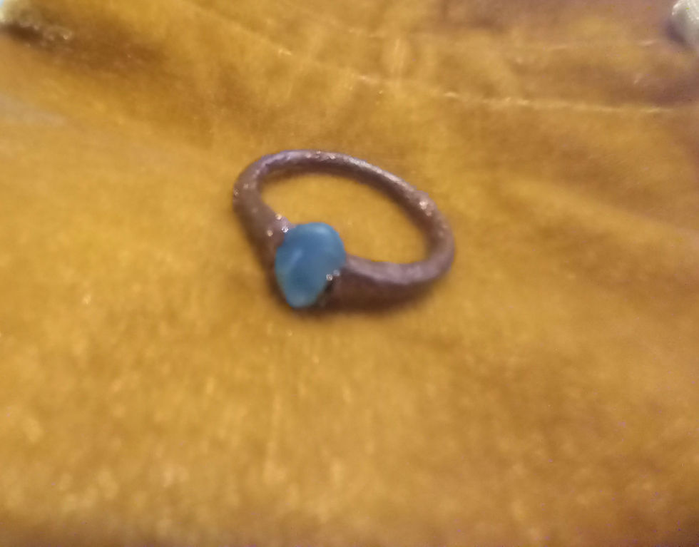 Thumbnail: Blue Peruvian Opal Ring 7.5