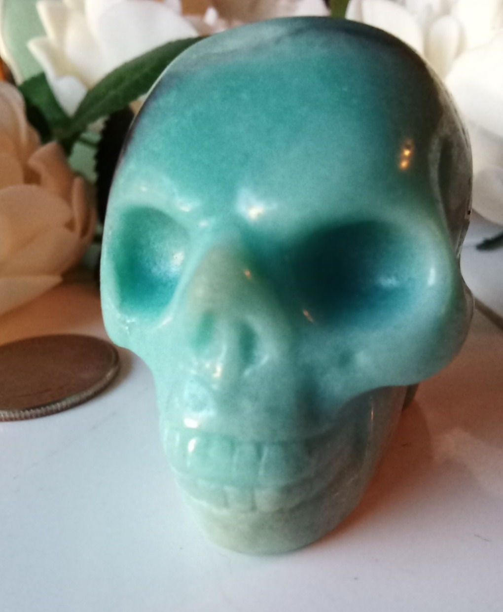 Amazonite Skull