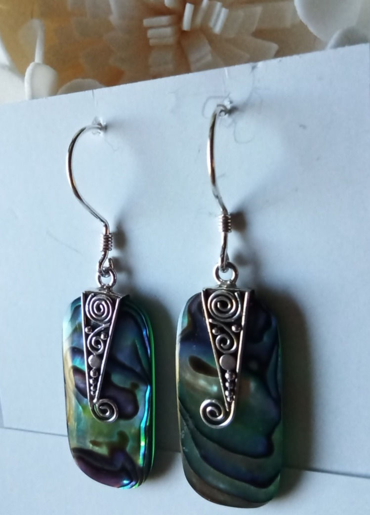 Abalone Oval Earrings
