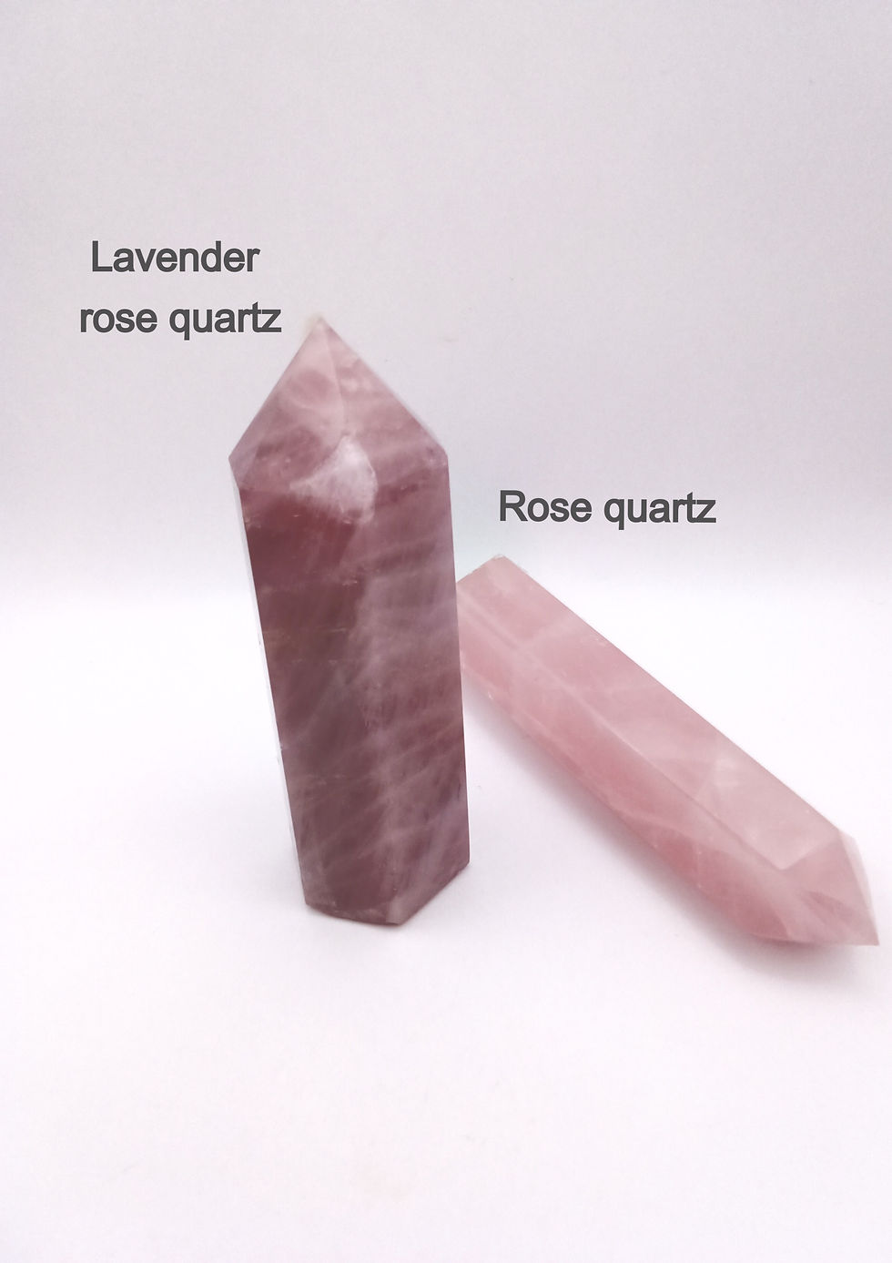 Lavendar Rose Quartz Tower - Medium