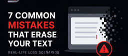 The 7 Most Common Mistakes That Make Your Text Disappear