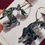 Thumbnail: Handmade Christmas Earrings - The Green Tinsel Range