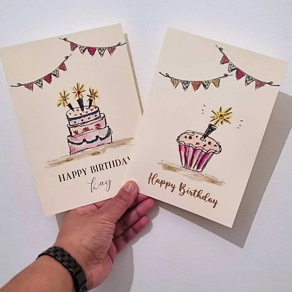 Handmade Birthday Cake Card