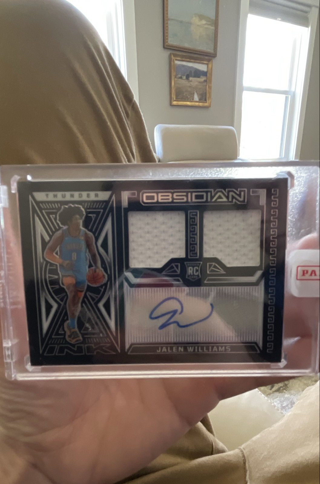 2022-23 Panini Obsidian - Rookie Jersey Ink Jalen Williams #RJI-OJW /99