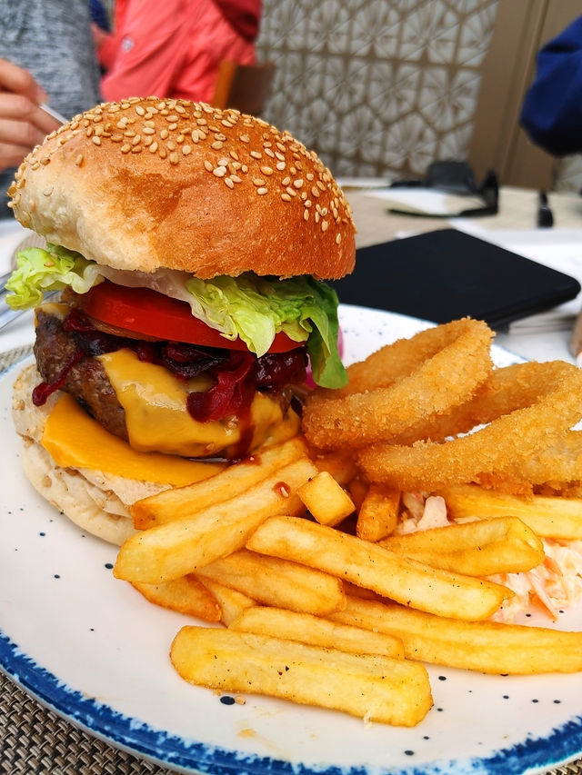 BTW - lunch was a hamburger.