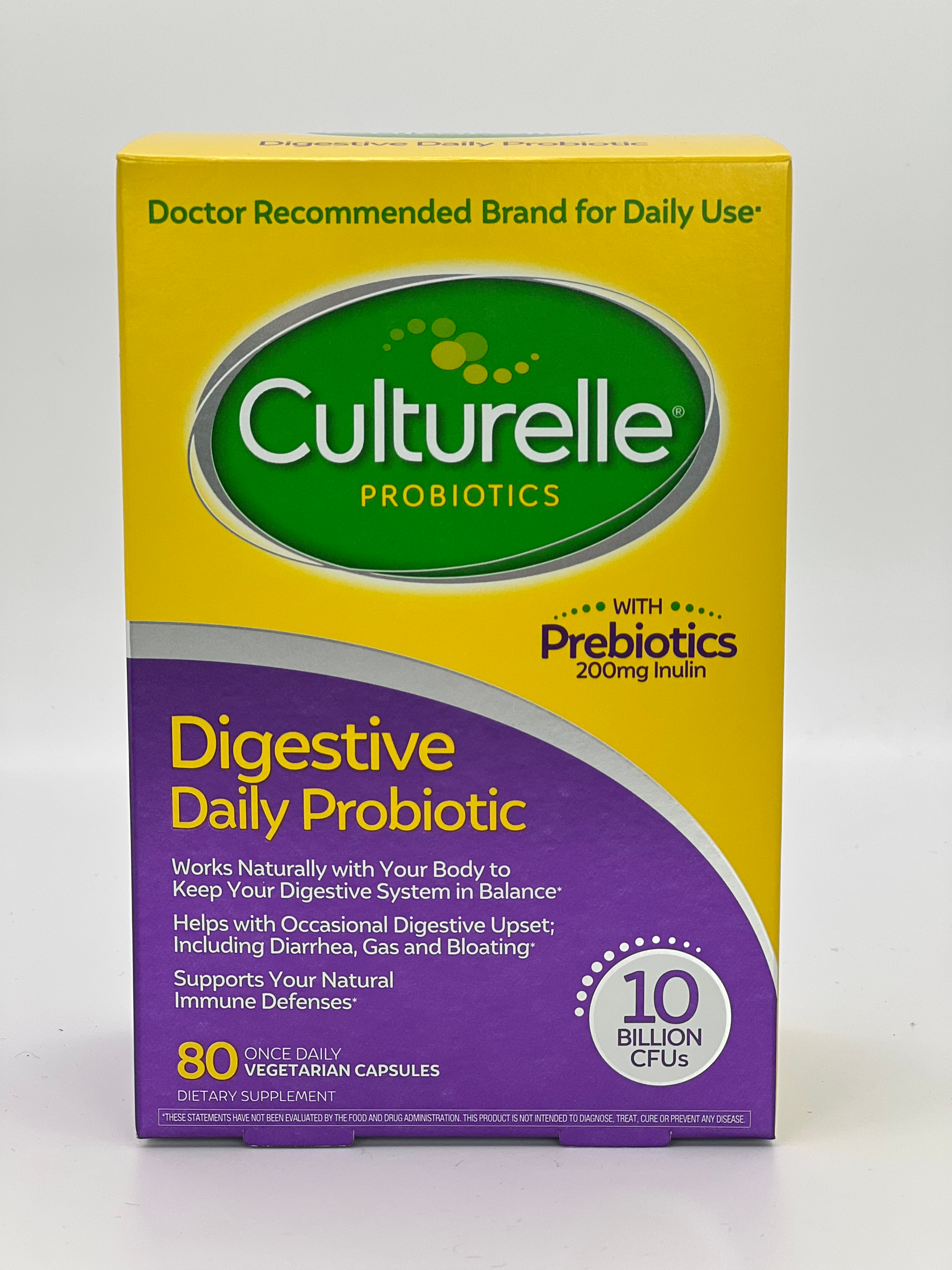 Culturelle Digestive Health Probiotic, 80 Vegetarian Capsules